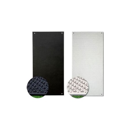 Justrite Checkers VersaMATS HDPE Ground Protection Mat, 2' x 8', Black, VM28 VM28